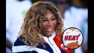 Serena Williams was in Miami, leaving a message in the Heat locker room and attending a Ricky Martin concert.