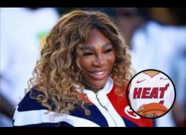 Serena Williams was in Miami, leaving a message in the Heat locker room and attending a Ricky Martin concert.