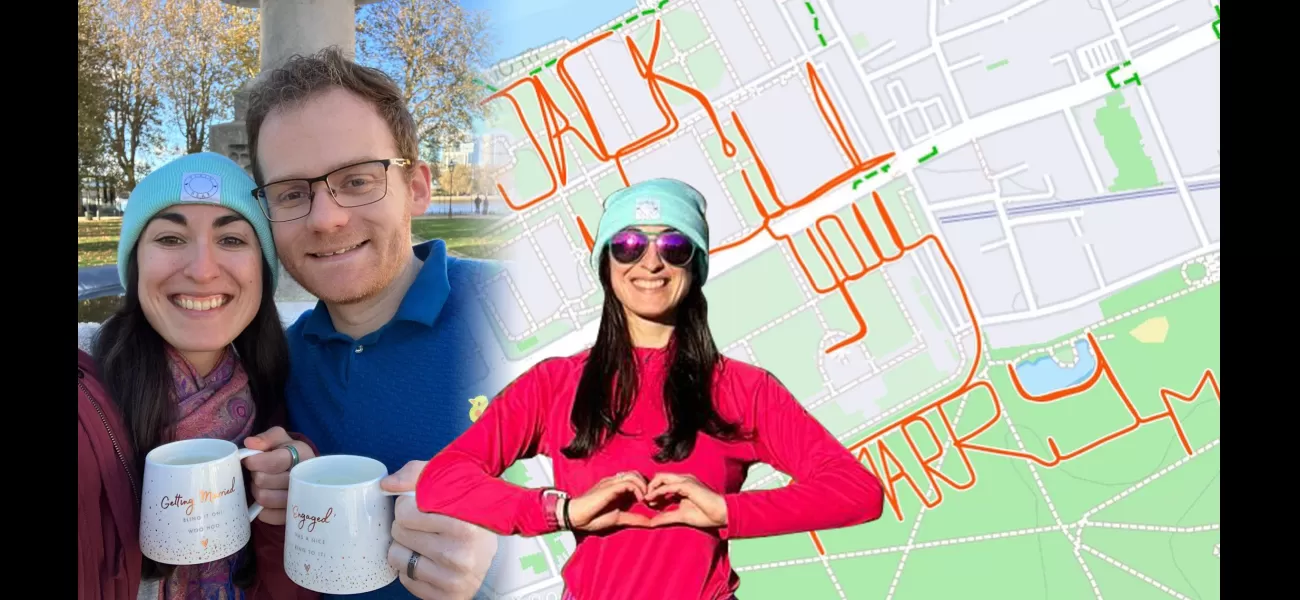 I proposed to my bf using Google Maps & a running app.