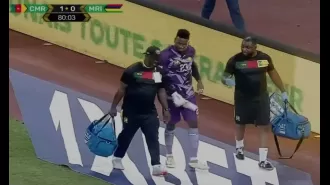 Onana injured while playing for Cameroon; Man Utd goalkeeper sidelined.