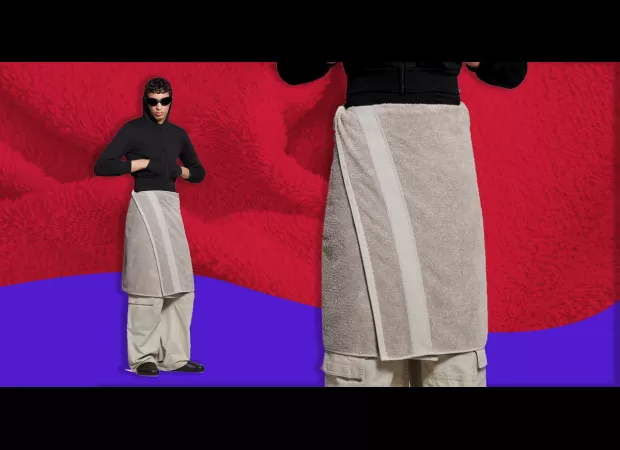 The fashion brand popular amongst celebrities has been criticized for selling a £740 towel skirt.