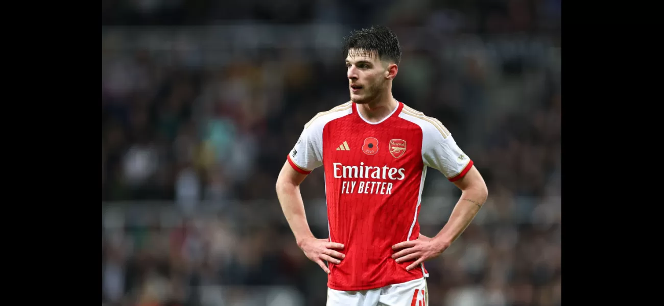 Declan Rice found the pressure of the transfer fee for Arsenal difficult.