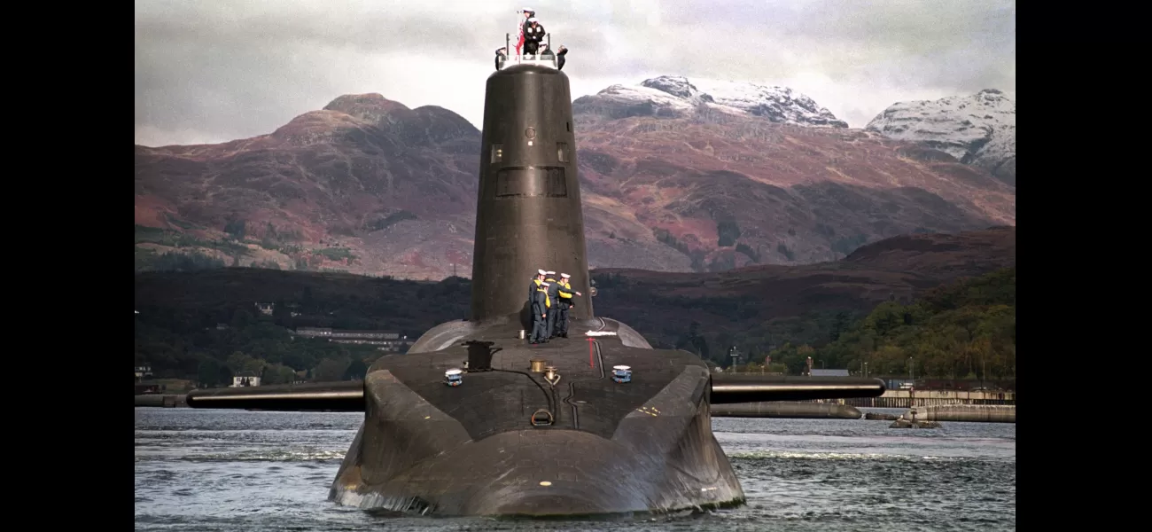 The nuclear missiles would be destroyed if a Trident submarine sank.