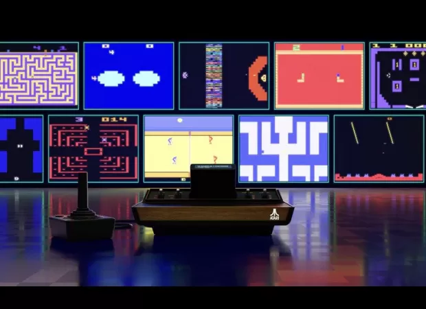 Experience classic gaming with the Atari 2600+ console, an updated version of the original system.