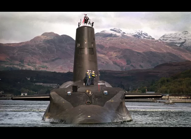 The nuclear missiles would be destroyed if a Trident submarine sank.