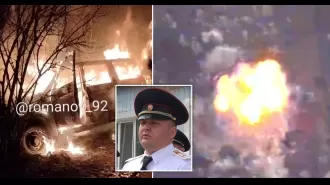 Two security chiefs for Putin are critically injured in a car bombing assassination attempt.