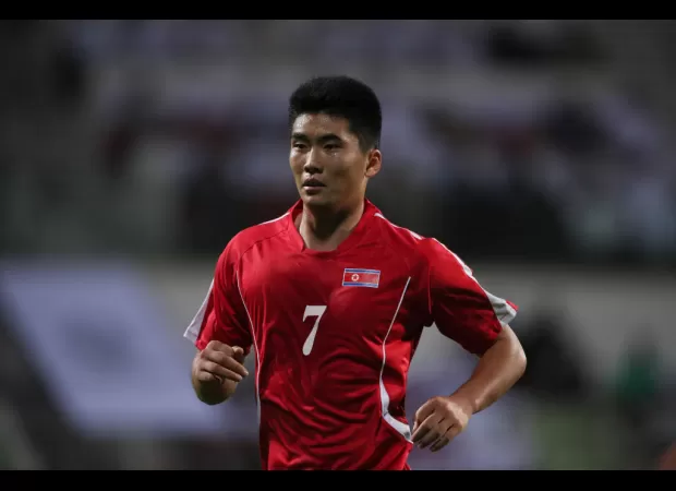 North Korean footballer back after 3-year absence for World Cup qualifiers.