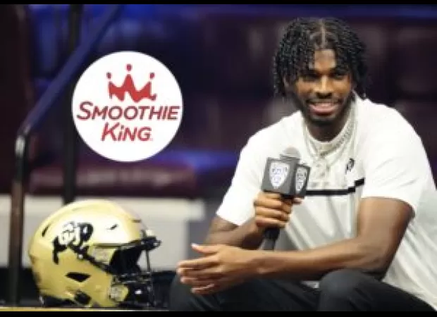 Shedeur Sanders of Colorado signs groundbreaking deal with Smoothie King to gain NIL rights.