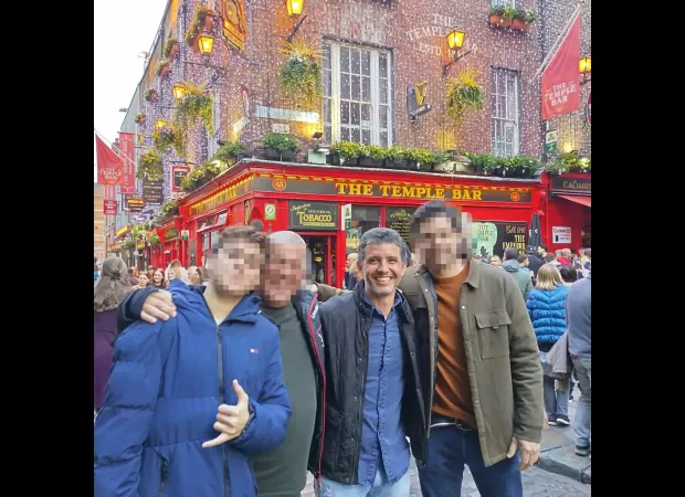 Rider used helmet to stop knife-wielding assailant in Dublin.