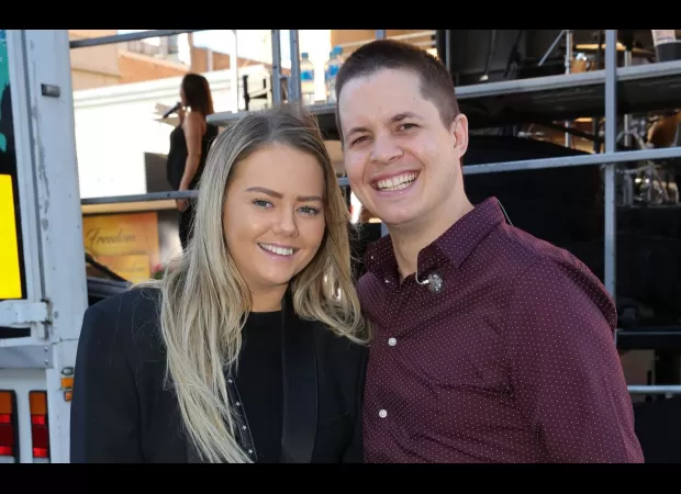 Girlfriend of TV star gives emotional speech at memorial after devastating cancer diagnosis.