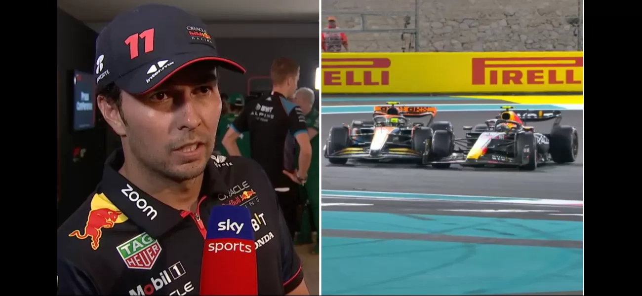 Perez criticizes penalty for colliding with Norris at Abu Dhabi GP, calling it 