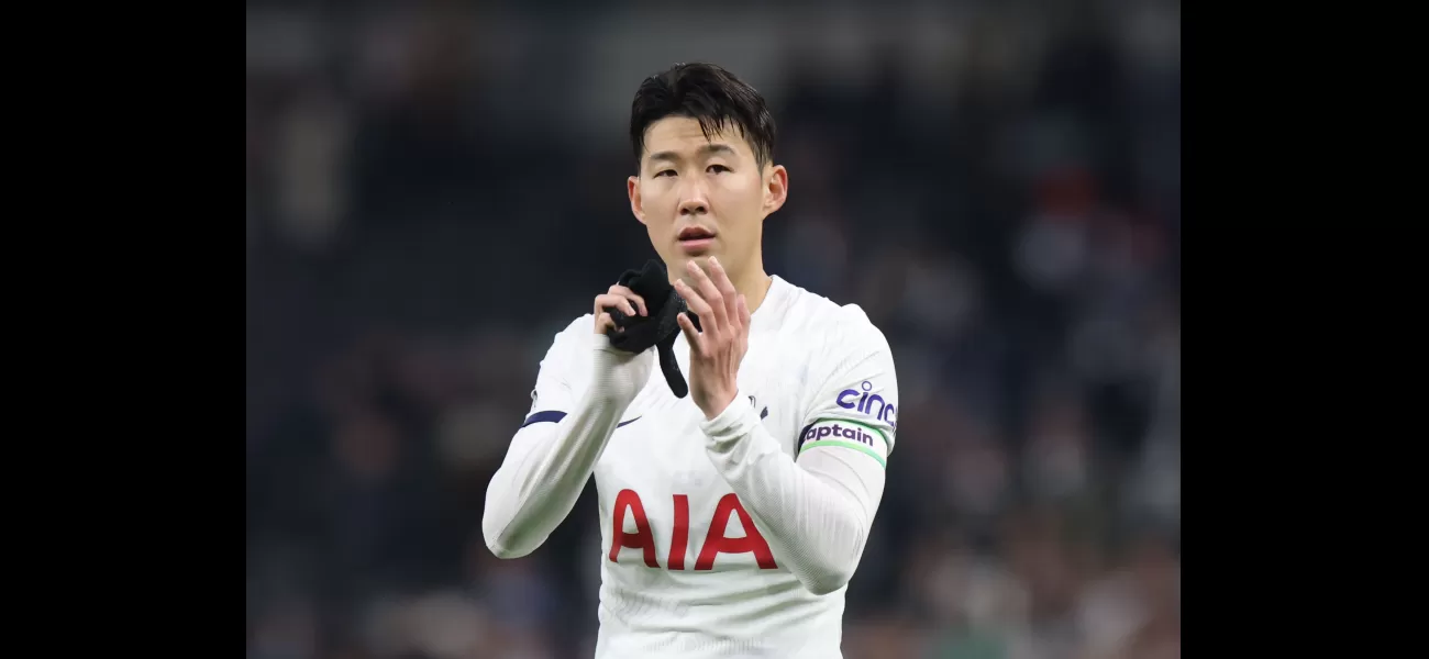 Son apologizes after Spurs lose to Villa.