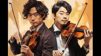 Two dull violinists found fame by becoming popular Instagram influencers.