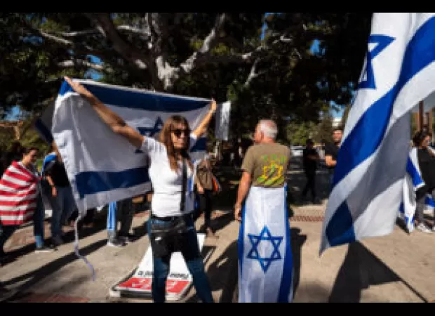 HS students in Queens protested a Jewish teacher who attended a pro-Israel rally.