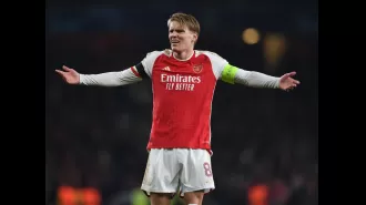 Arteta explains why he kept Odegaard on despite having a 6-goal cushion, showing his commitment to player development.