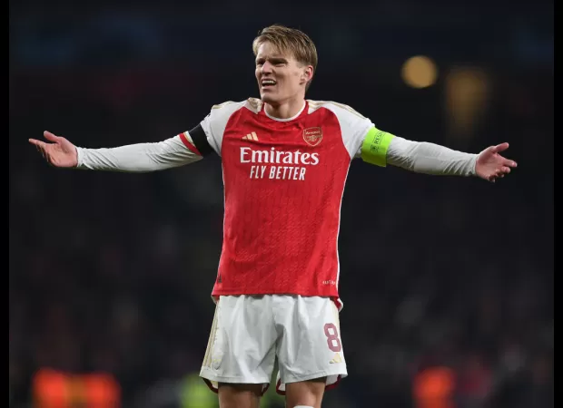 Arteta explains why he kept Odegaard on despite having a 6-goal cushion, showing his commitment to player development.