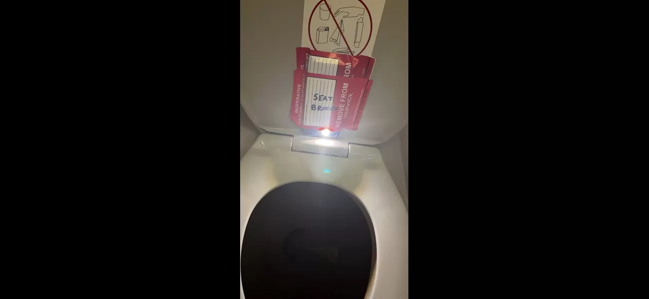 Flight attendant attached iPhone to bathroom wall to capture video of teenage girl.