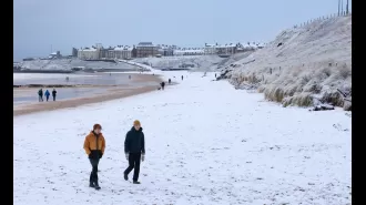 UK shivered through -10°C temperatures, resulting in three weather warnings in place.