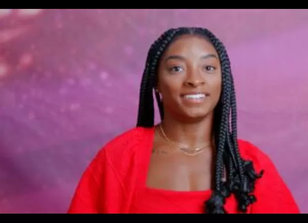 Simone Biles partners with Athleta sportswear to create a line of active apparel.