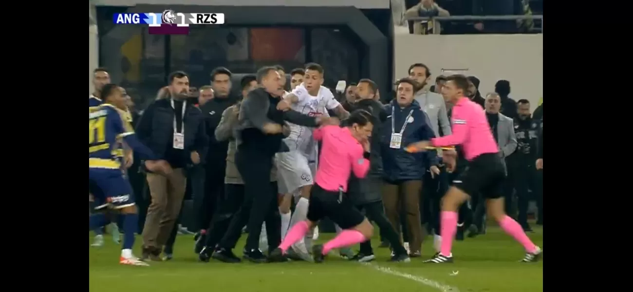 Referee punched by president of football club after match in Turkish Super Lig.