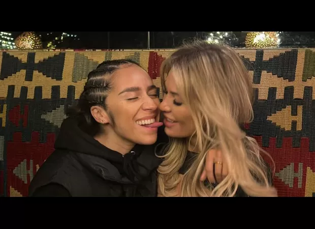 Christine and Chelcee cuddle and share an inspiring message.