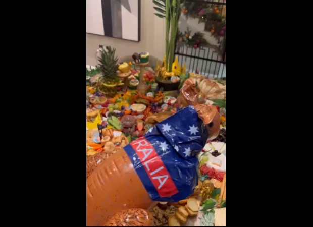 Sam and Zara embraced after Sam's victory on I'm A Celebrity.