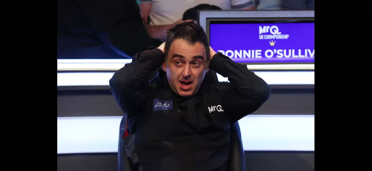 Shaun Murphy criticizes Ronnie O'Sullivan's 