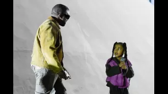 North West performed at Kanye West's 'Vultures Rave' listening event.