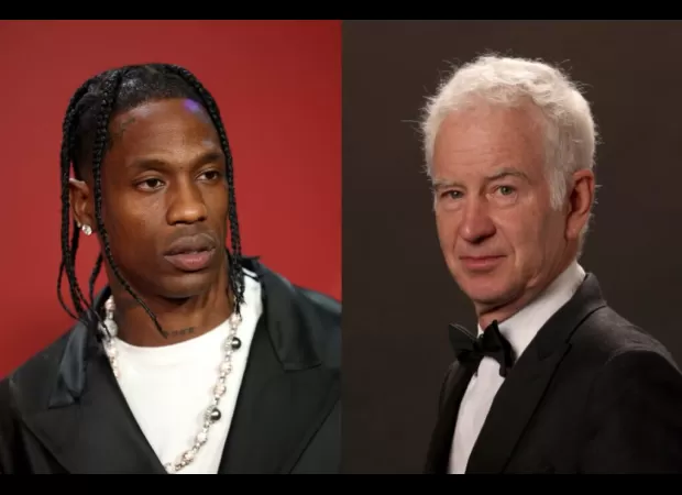Nike taps tennis great John McEnroe to promote new Travis Scott shoe collaboration.