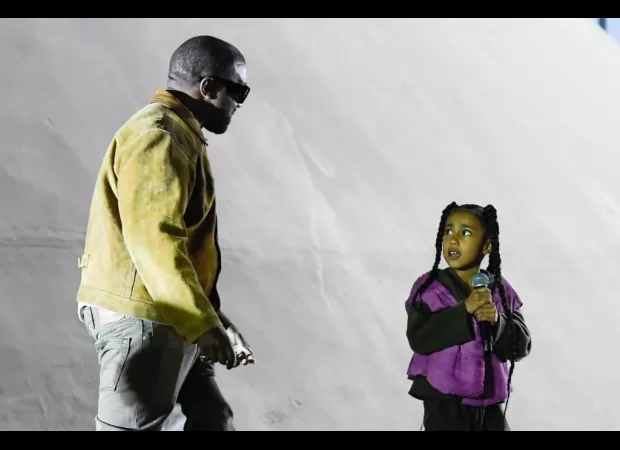 North West performed at Kanye West's 'Vultures Rave' listening event.