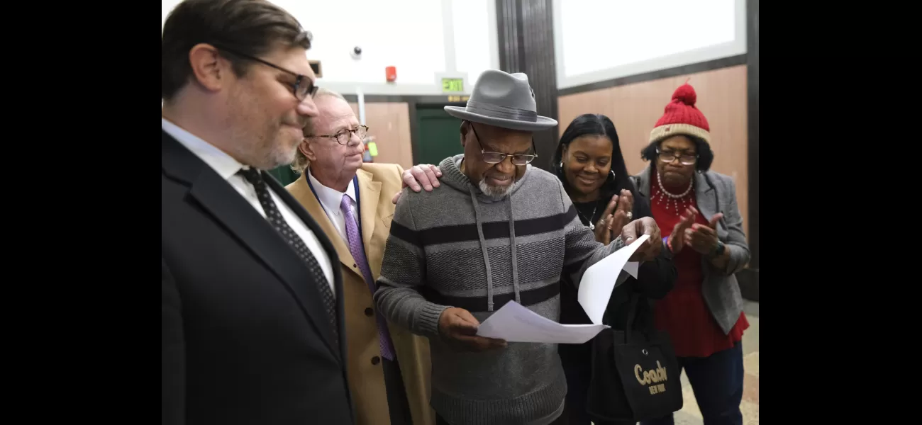 Wrongly convicted man released after spending nearly 50 years in prison.