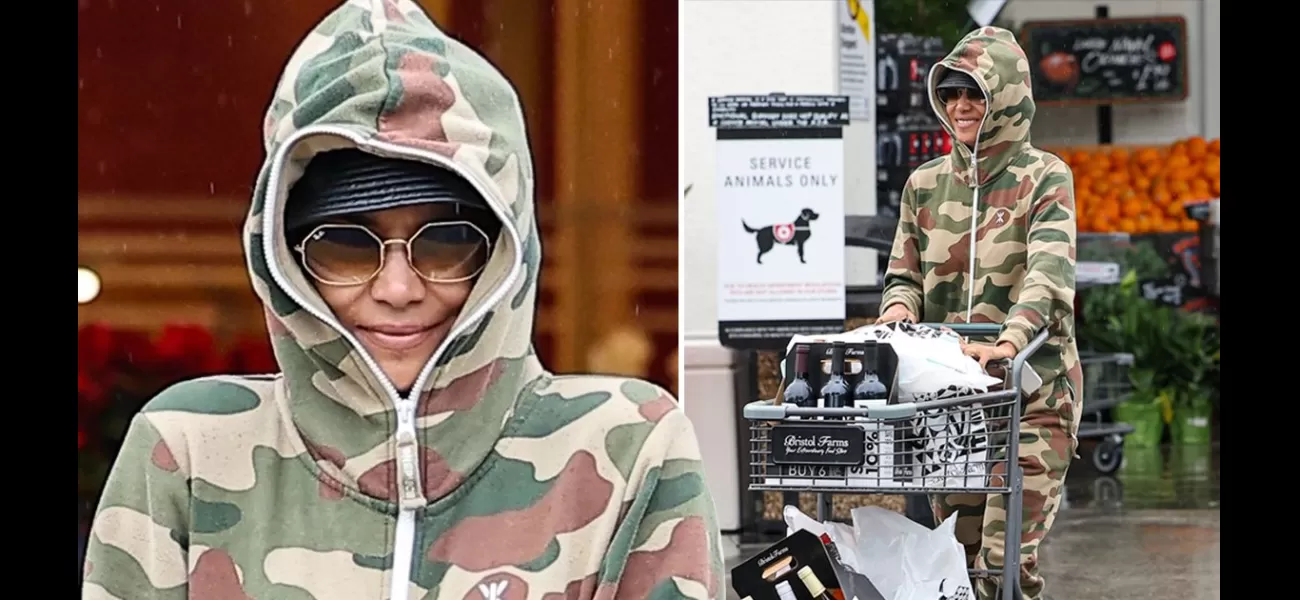 Oscar winner spotted buying alcohol while wearing a camouflage onesie - a memorable sight!