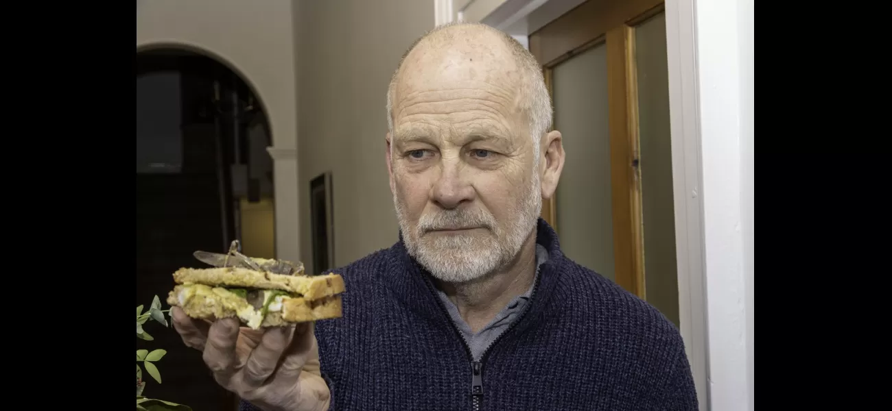 Builder shocked after consuming a live locust from a store-bought salad.