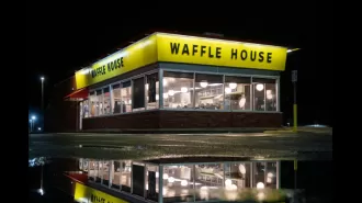 Woman disguises self as Waffle House employee, steals cash from register in Georgia.