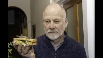 Builder shocked after consuming a live locust from a store-bought salad.