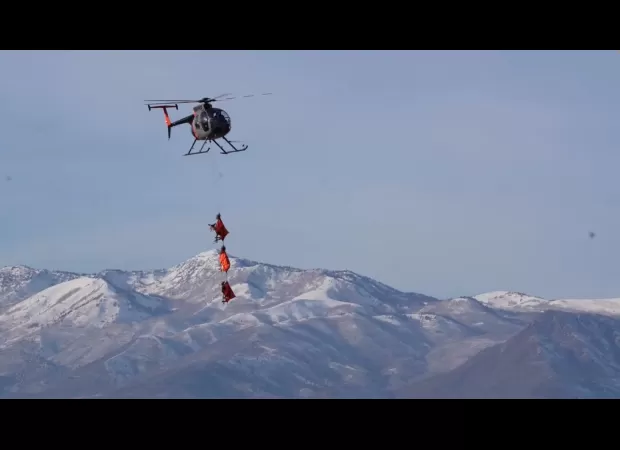 Reindeer-like deer seen gliding through US airspace.