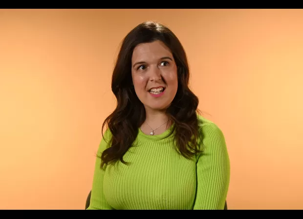 Rosie Jones celebrates an impressive feat, surprising and impressing us.