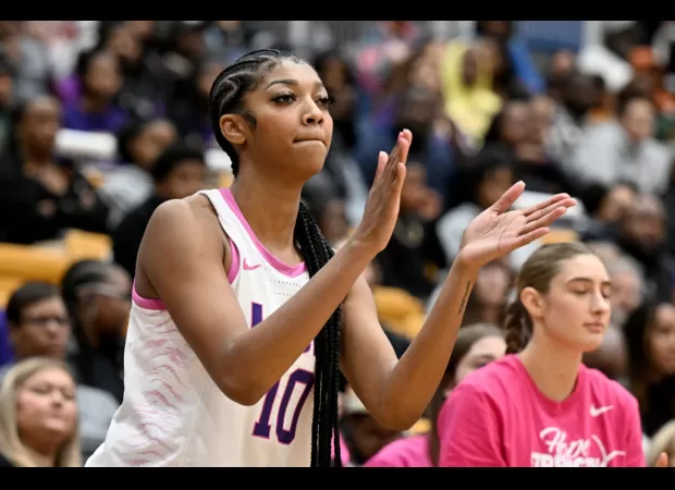 People in Baltimore came out to show their support for Angel Reese at the LSU vs. Coppin State game.