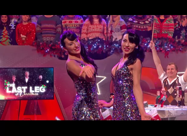 Pop duo reunites on TV to celebrate 20 years of their holiday hit.