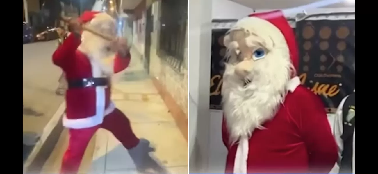 Police dressed as Santa Claus take down Peruvian drug dealers.