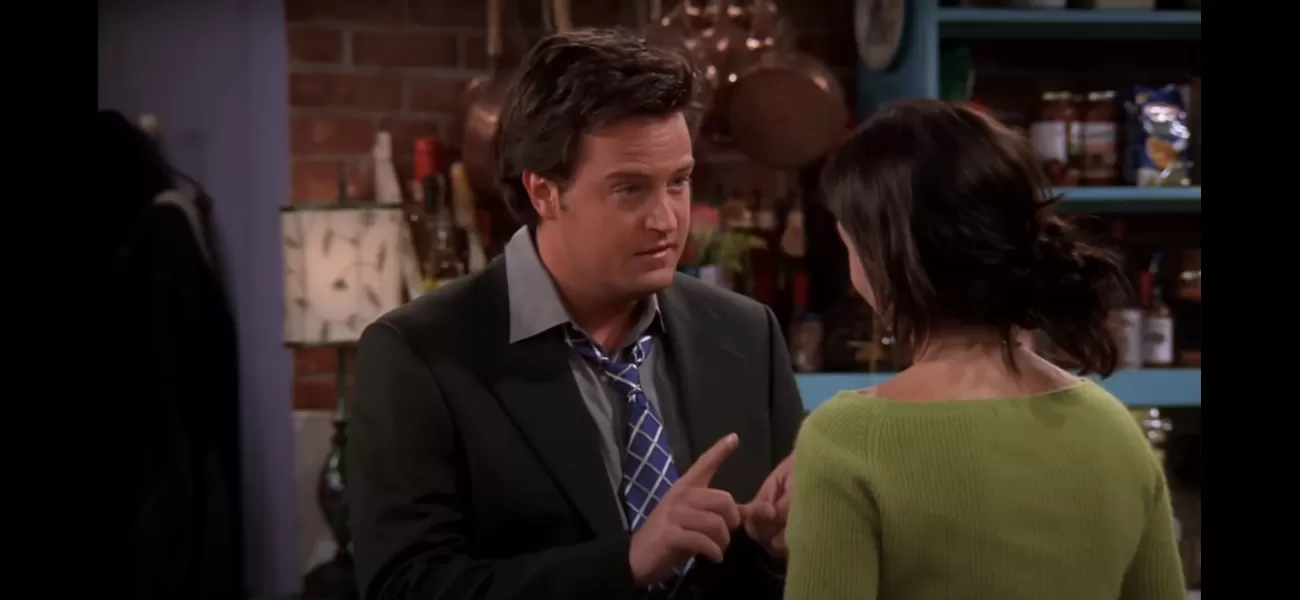 Friends Xmas ep w/ meaningful Chandler moment more meaningful post Matthew Perry's death.