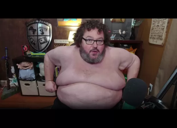 Streamer removed clothes to demonstrate a point, but was removed from Twitch as a result.