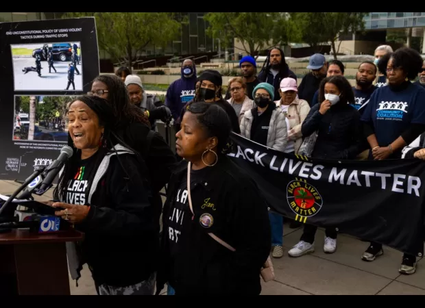 BLM sues LAPD for violent tactics used during traffic stops.