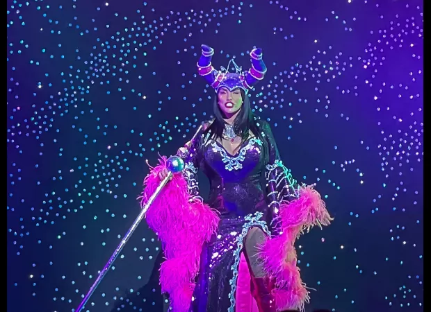 Katie Price celebrated Christmas away from her kids after taking the plunge and debuting in a £60k panto.