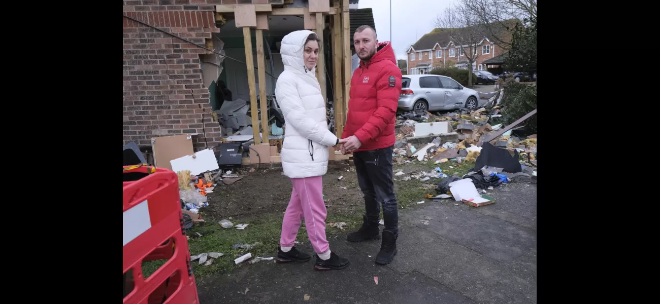 Family's Christmas ruined when car drove into their home, leaving them homeless.