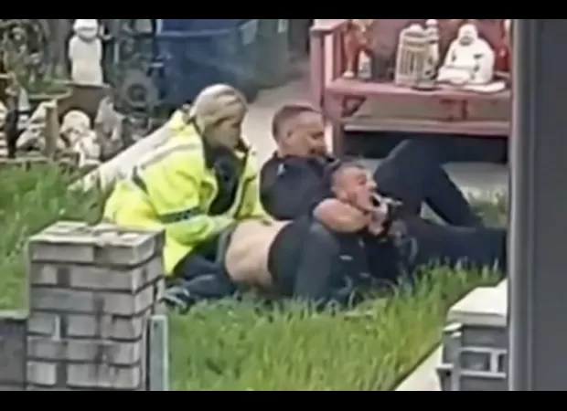 Officer charged after video shows him strangling and punching suspect.