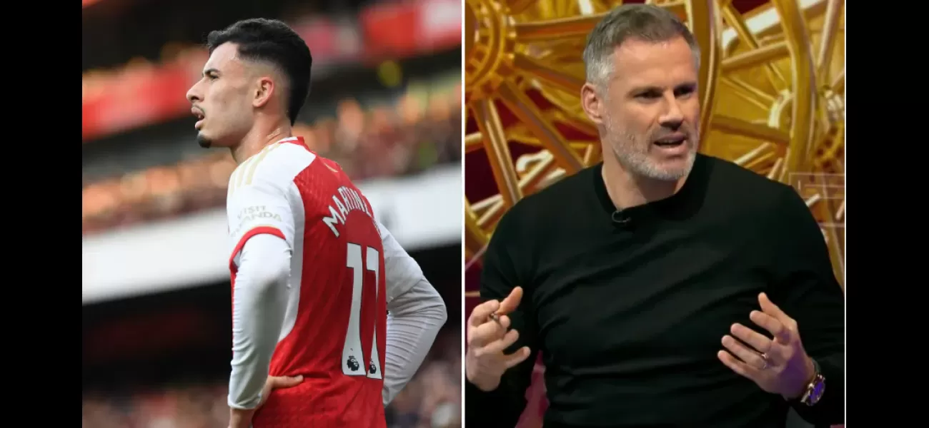 Jamie Carragher says Arsenal lack any world class attackers and one in particular is struggling.