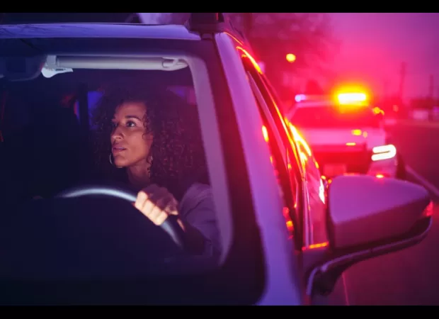 Police in California must by law reveal reason for traffic stops.