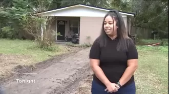 Woman returns to find her driveway gone, stolen by an unknown thief.