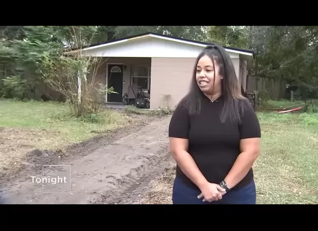Woman returns to find her driveway gone, stolen by an unknown thief.